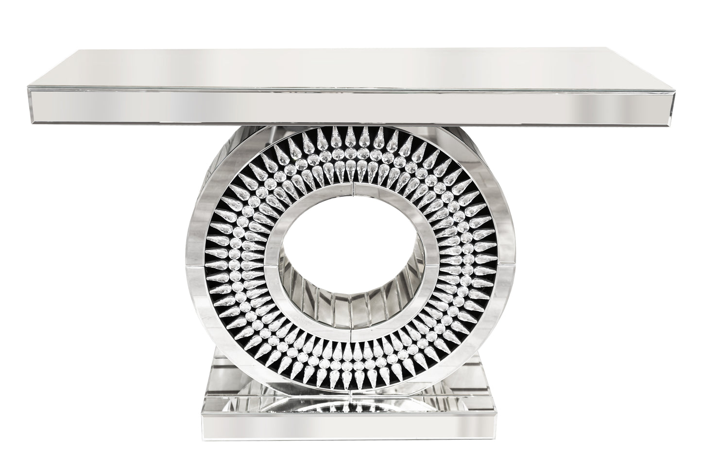 Mirror Round Center Console Table