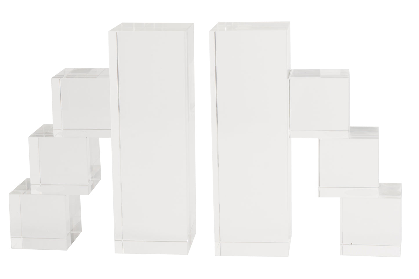 Crystal Clear Bookends.