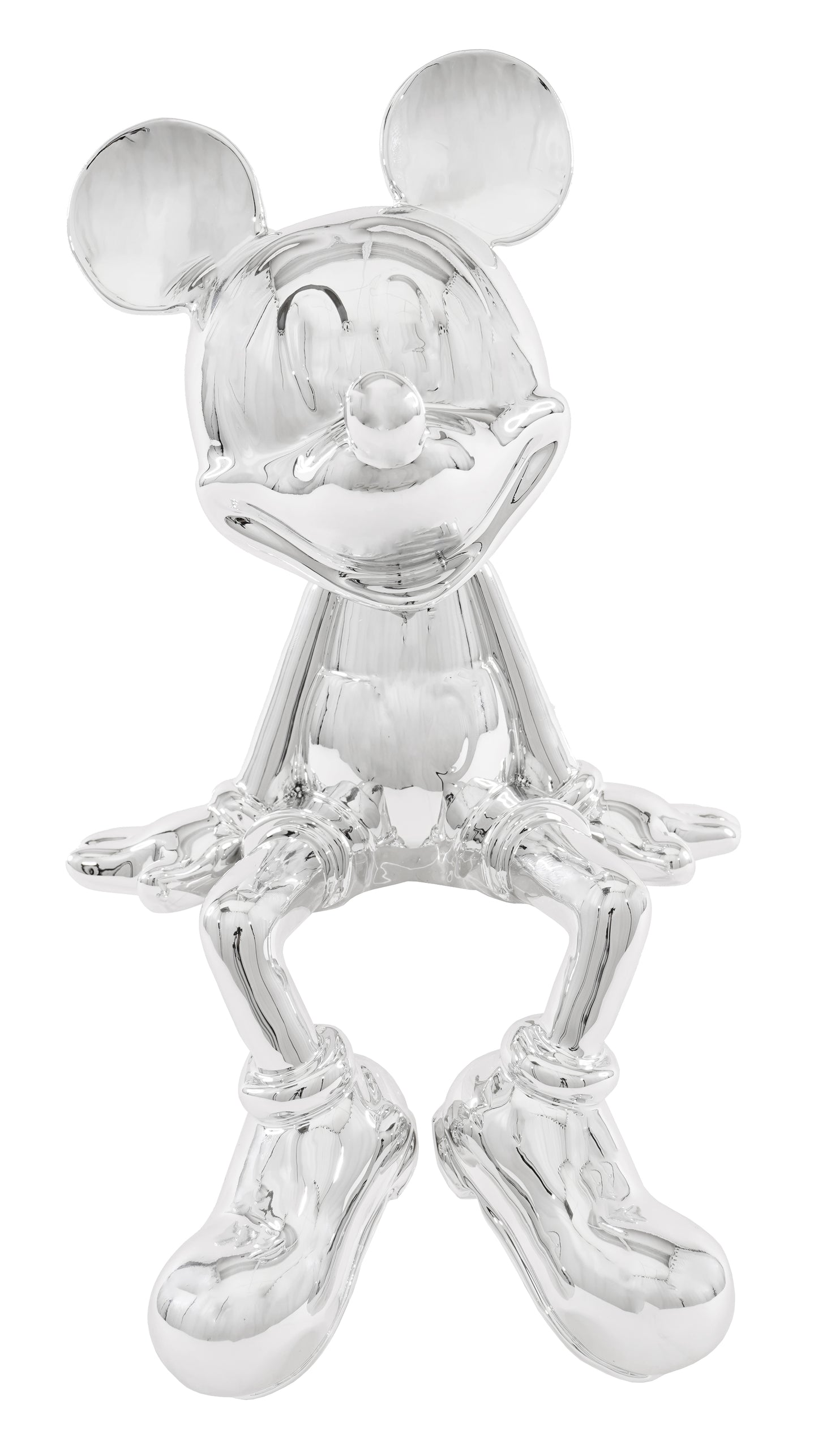 Sitting Mouse Chrome Sculpture