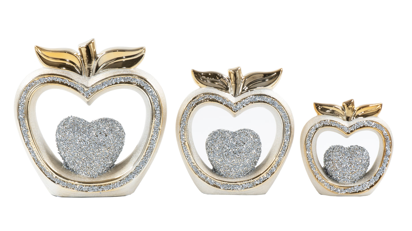 3pc Diamond Apple Set Kitchen Decor - Expo Home Decor