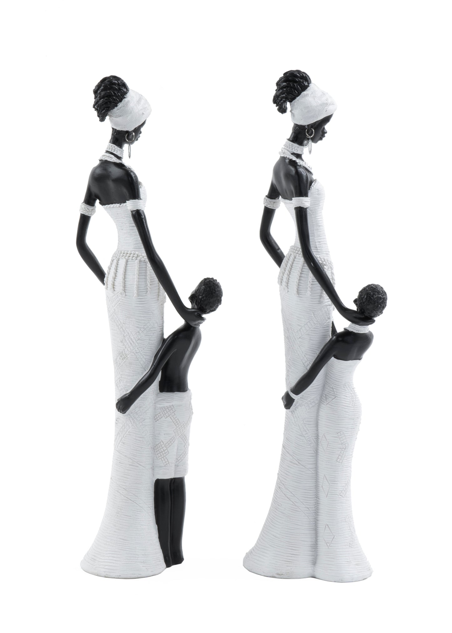 African Women w/ Children Sculptures - Expo Home Decor