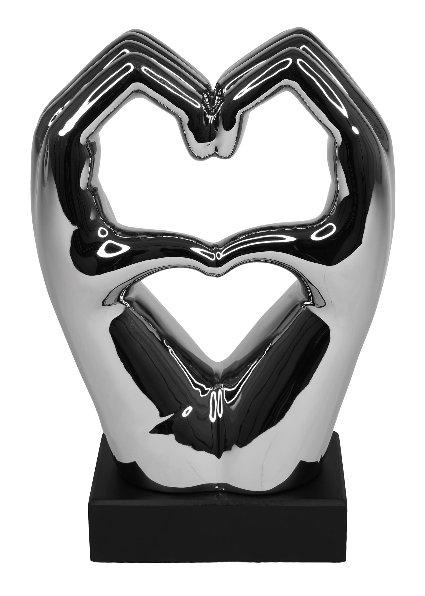 Heart Hands Sculpture