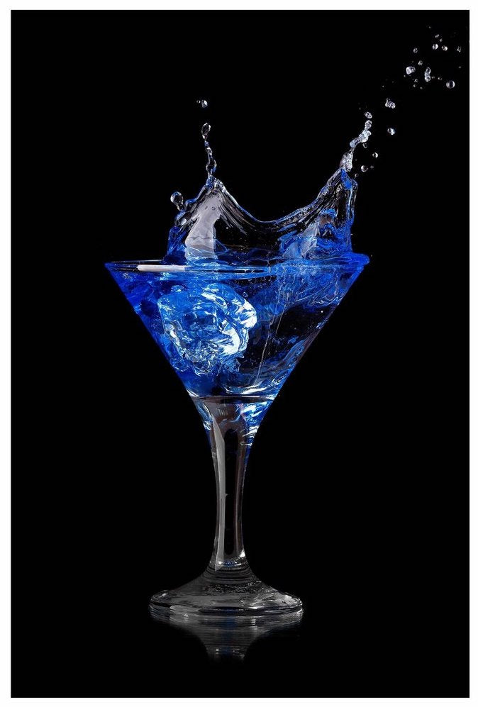 Martini Glass Wall Art 24"x36" - Expo Home Decor