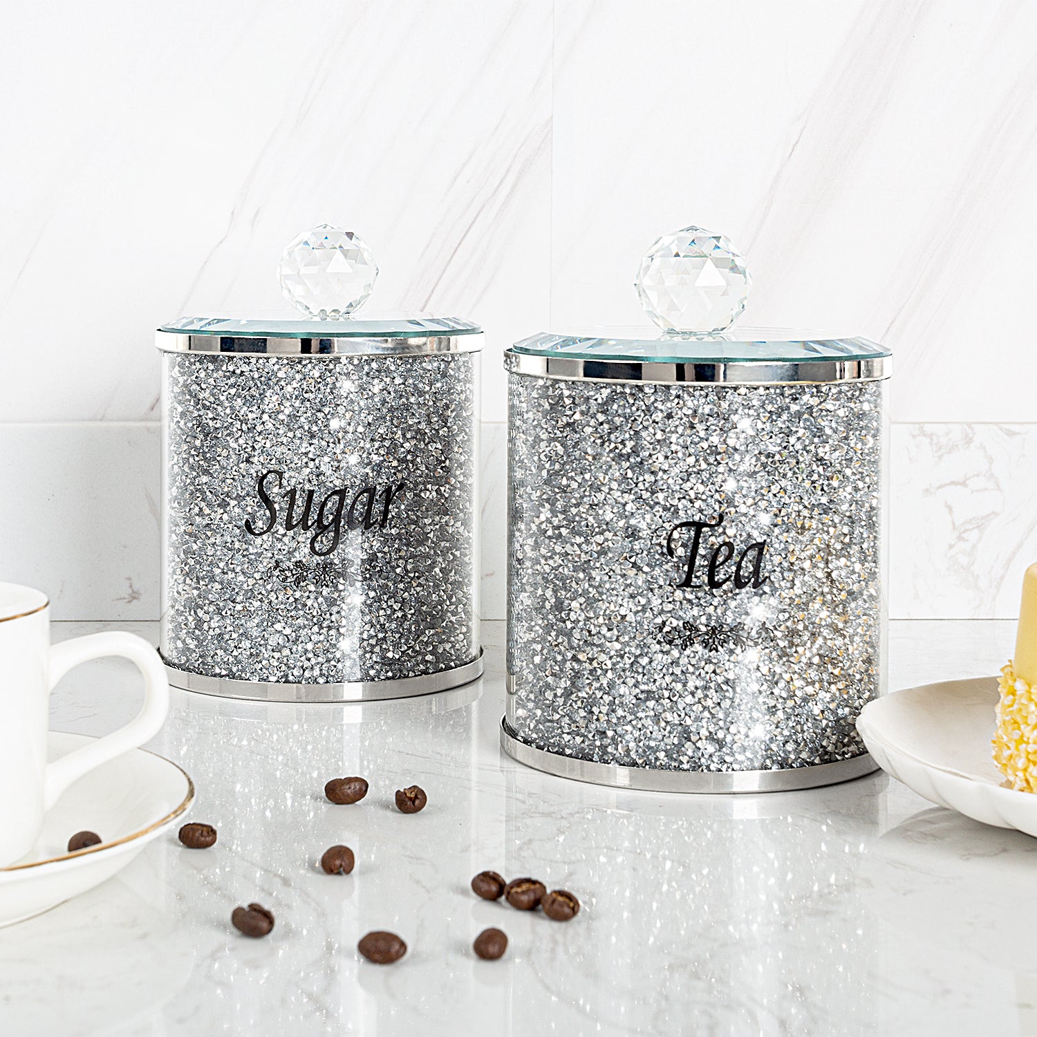3PC Coffee, Tea, Sugar Jar Set - Expo Home Decor
