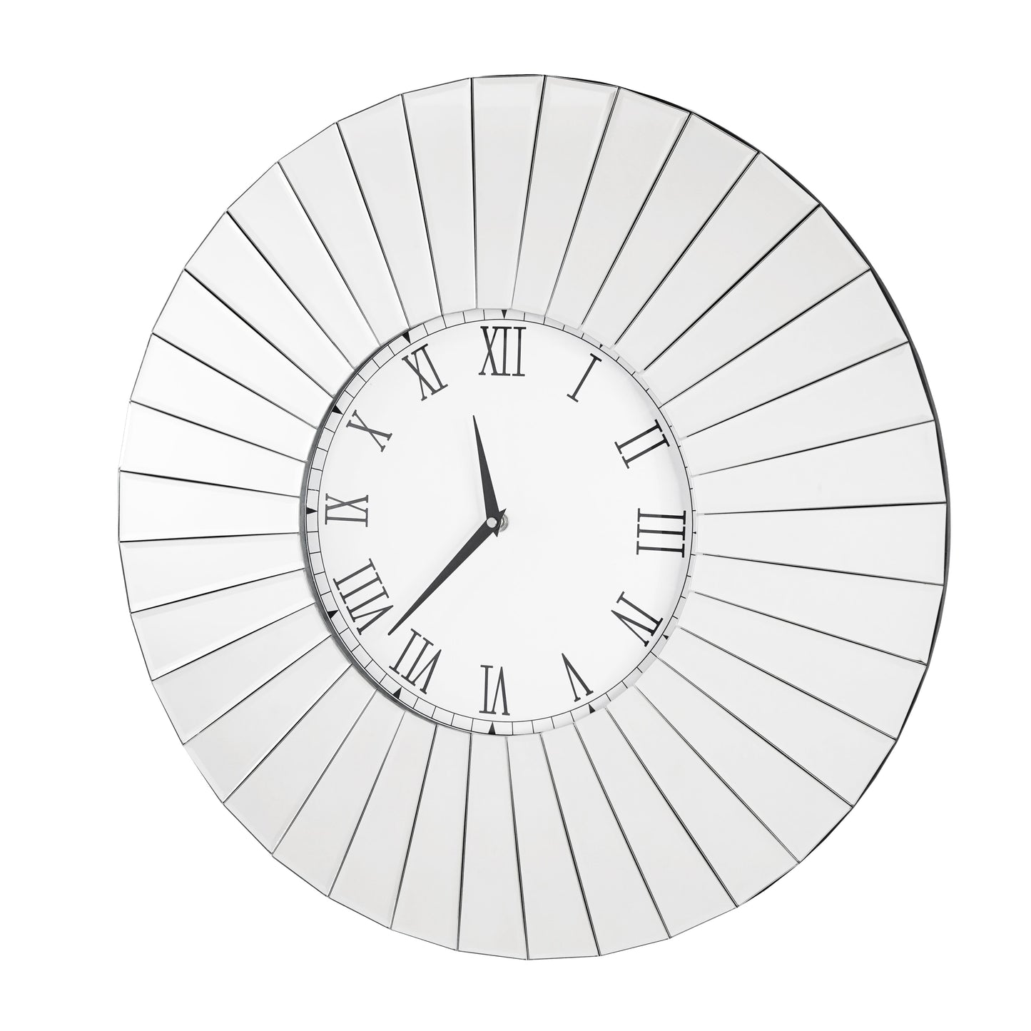 Glass Mirror Wall Clock - Expo Home Decor