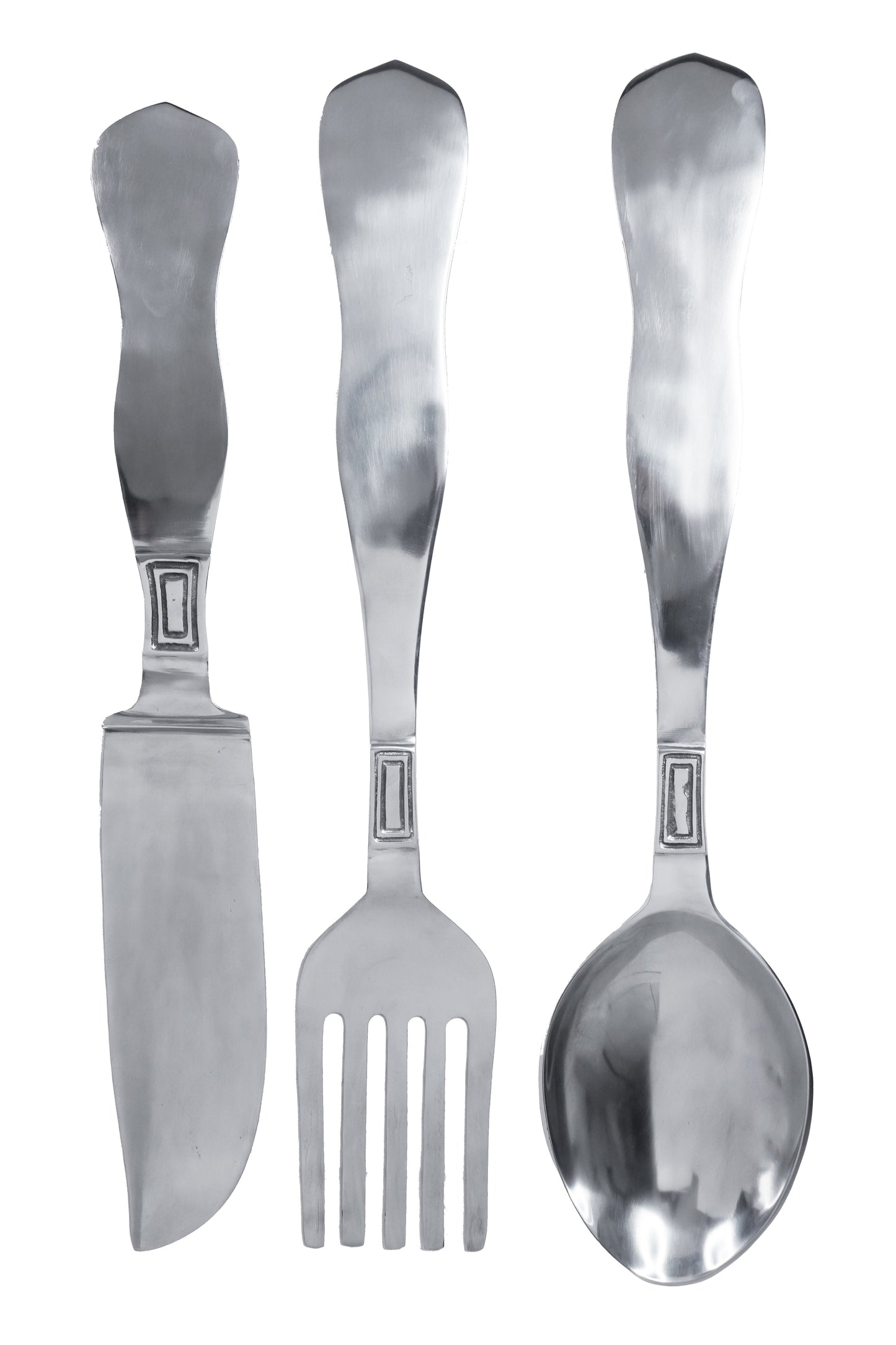 3pc Aluminum Utensil Kitchen Wall Decor 34" - Expo Home Decor