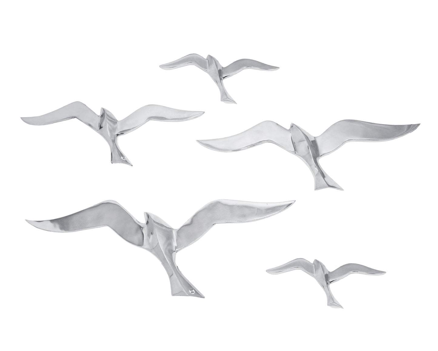 5pc Aluminum Birds Wall Decor - Expo Home Decor