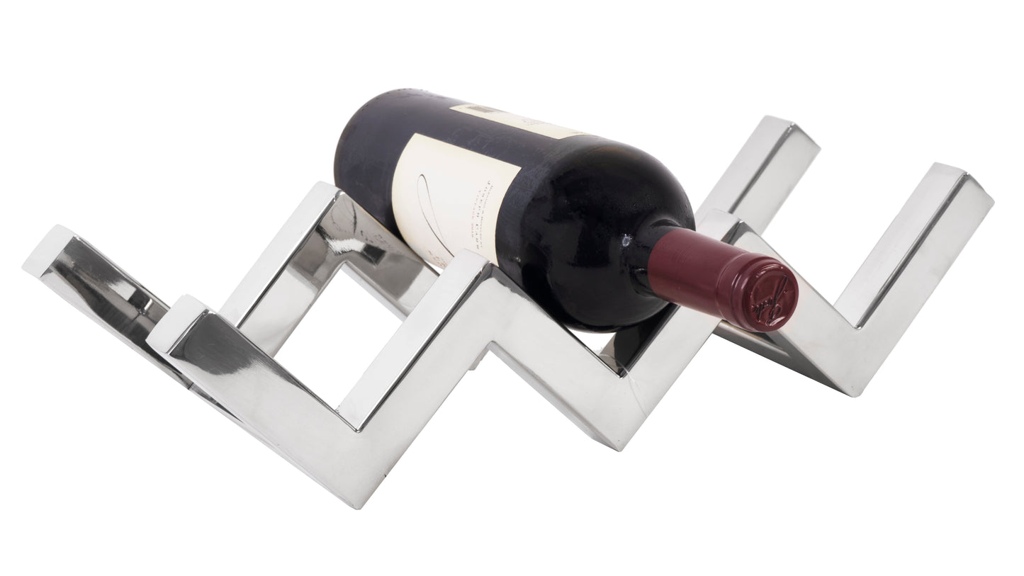 3 Bottle Stainless Steel Tabletop Wine Rack - Expo Home Decor