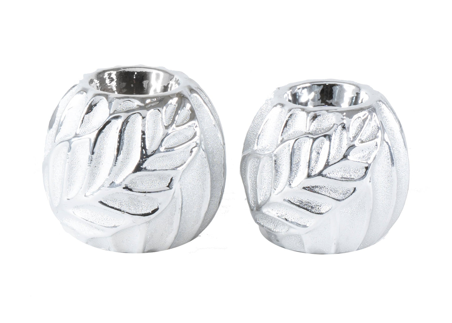 3pc Silver Tabletop Candle Holder Set - Expo Home Decor