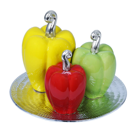 4pc Bell Peppers Kitchen Decor - Expo Home Decor