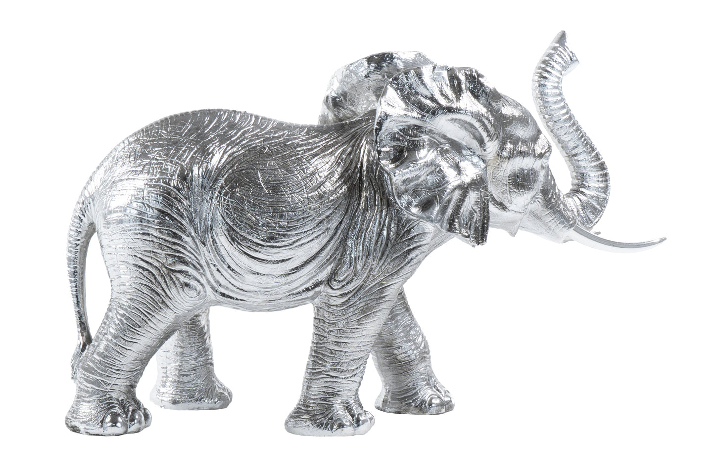 Elephant w/ Trunk Raised Sculpture - Expo Home Decor