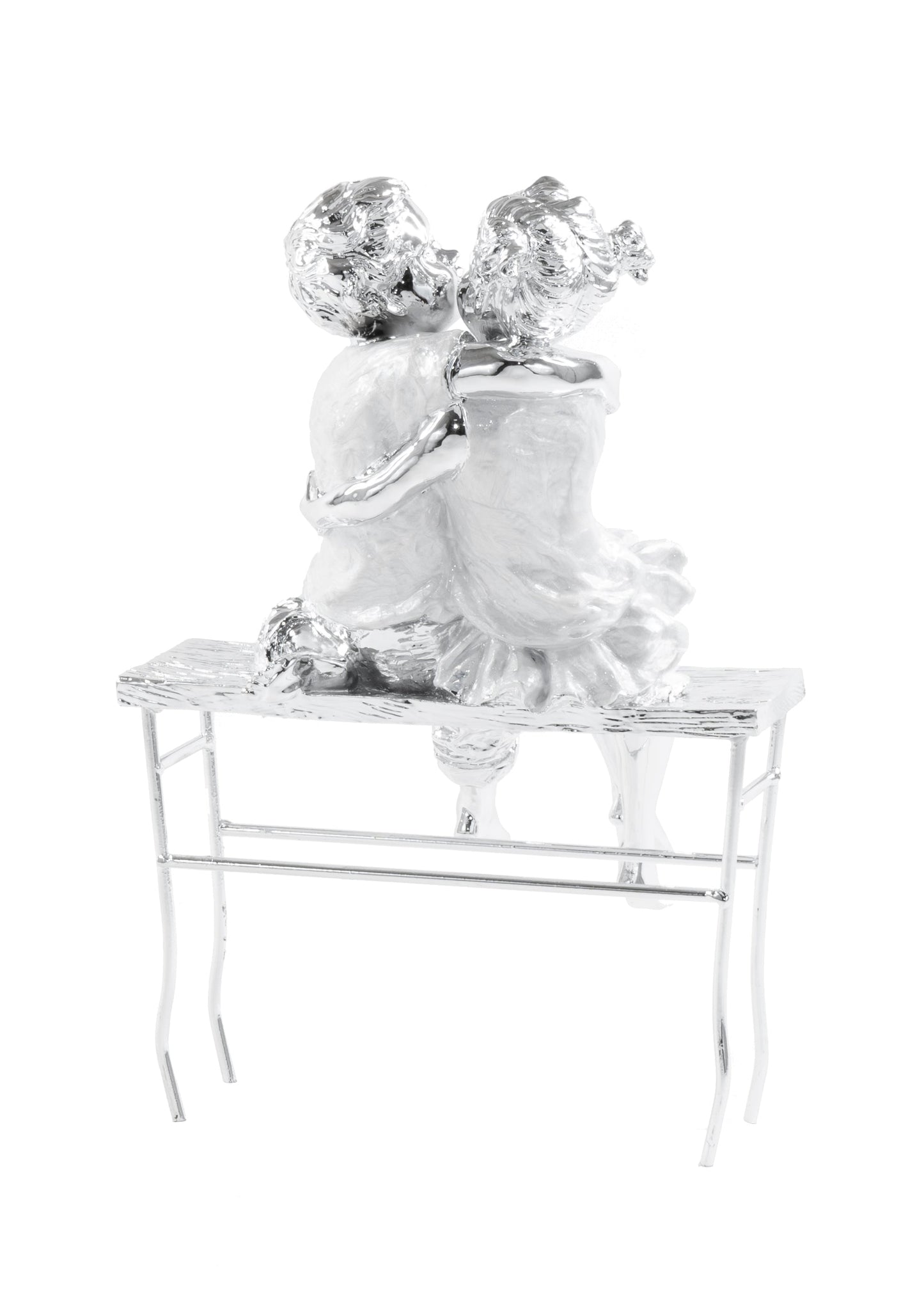 Sitting Couple on Bench Sculpture - Expo Home Decor