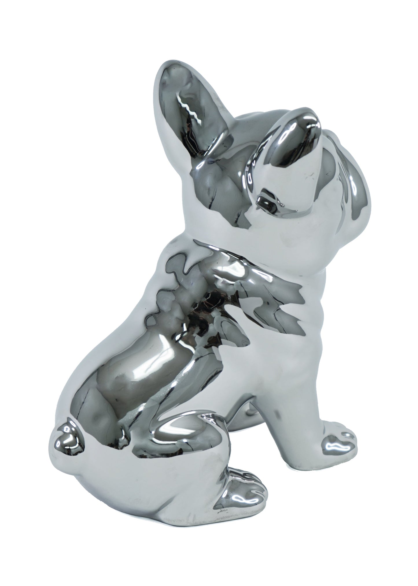 Ceramic Sitting Bulldog Sculpture - Expo Home Decor