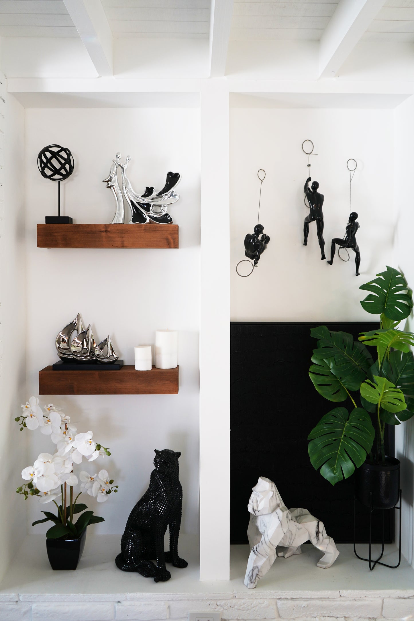 3pc Wall Climbers Accent Sculptures - Expo Home Decor