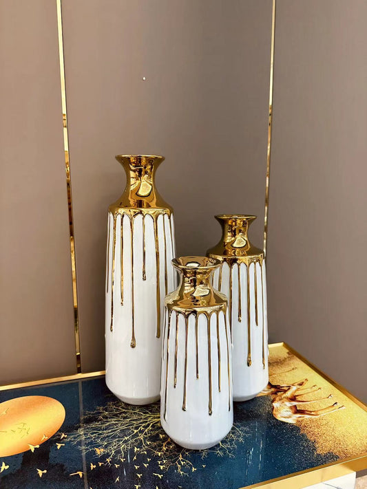 Modern Dripping Ceramic Vase.