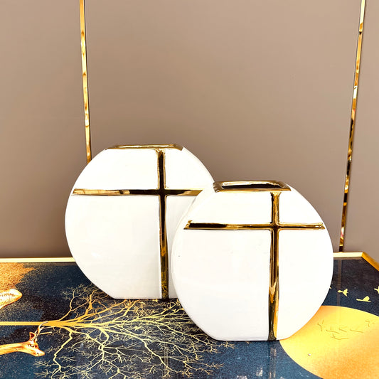 Decorative Round Modern Vase.