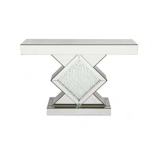 Diamond Mirror Glam Console Table - Expo Home Decor