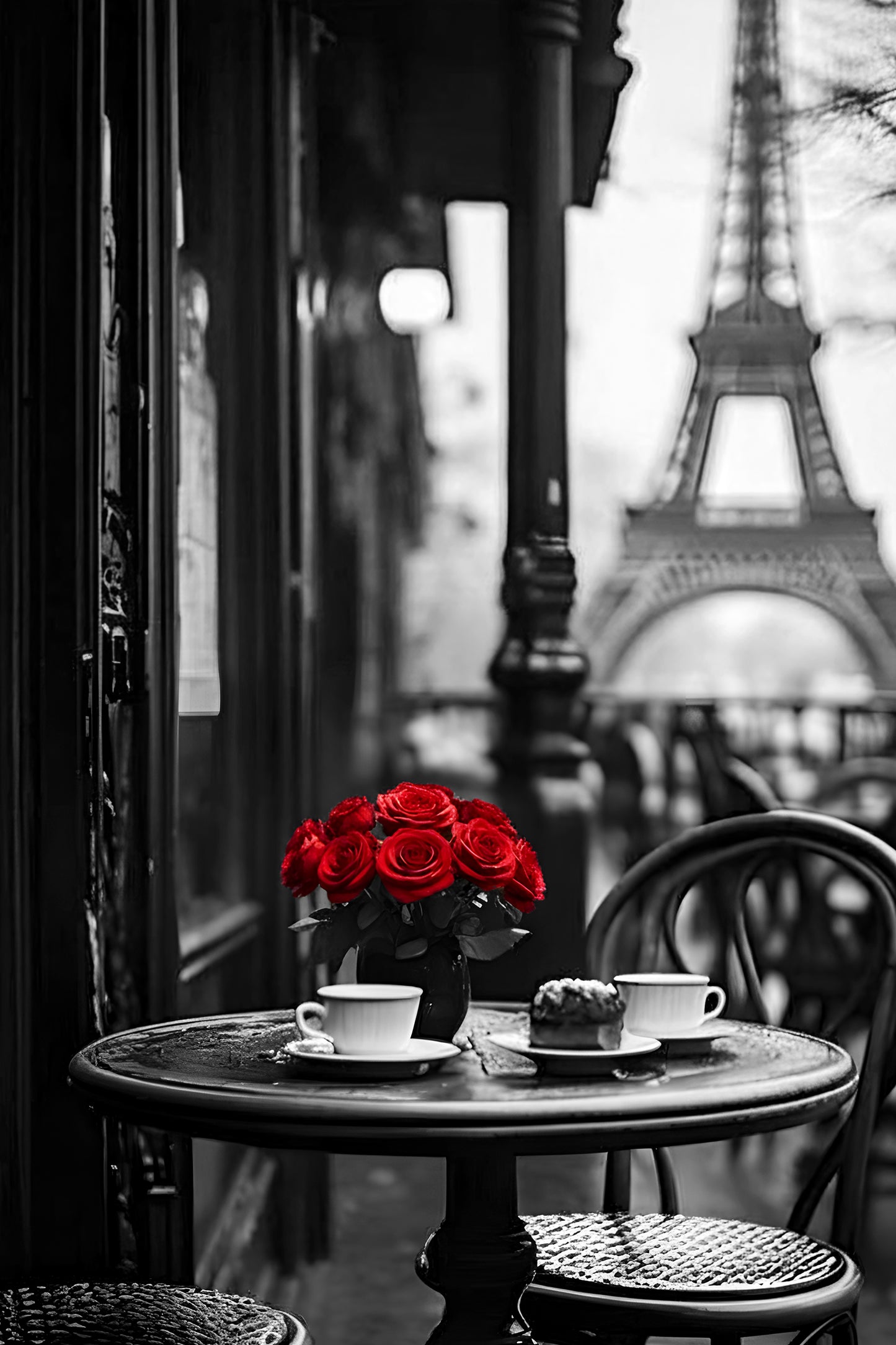 Paris City Glass Wall Art 24"x36"