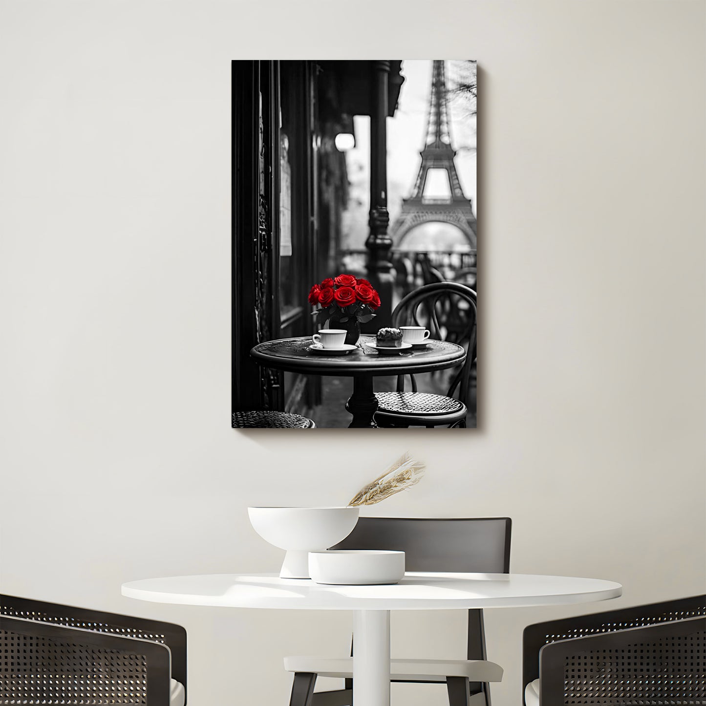 Paris City Glass Wall Art 24"x36"