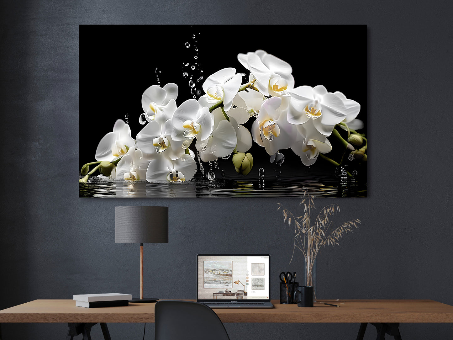 Waterdrop Orchid 60"x36"