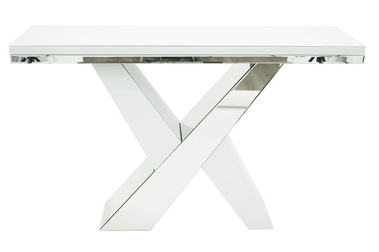 White & Mirror Console Table - Expo Home Decor