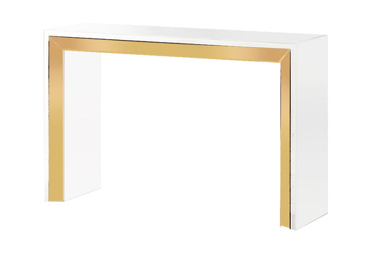 Gold & White Mirror Console Table - Expo Home Decor