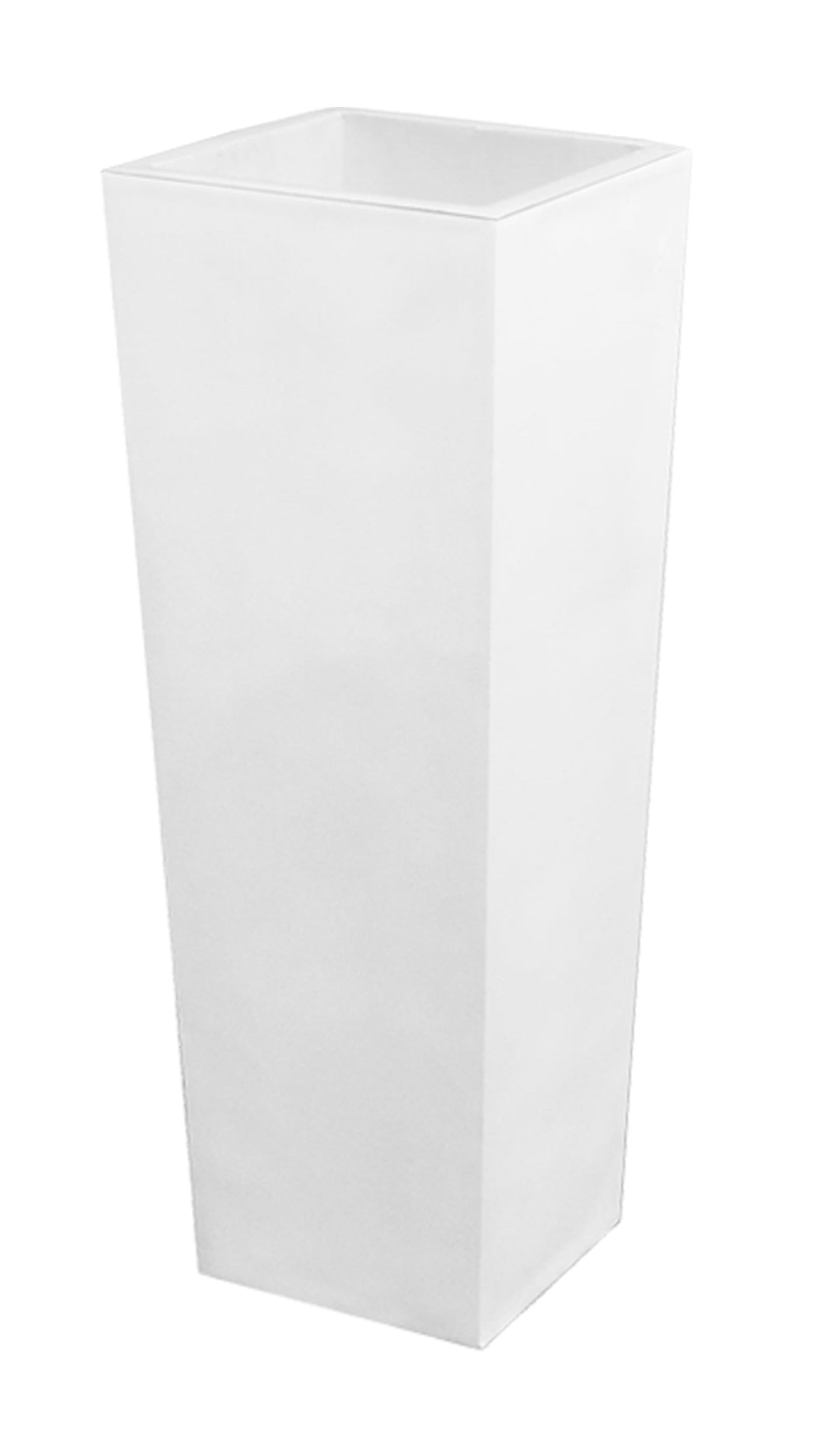 White Square Cone Floor Vase Planters Expo Home Decor