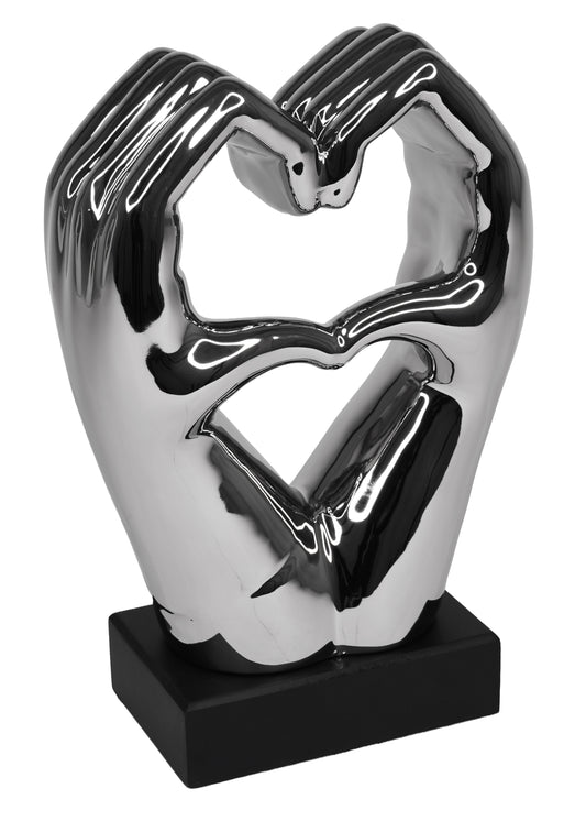 Heart Hands Sculpture
