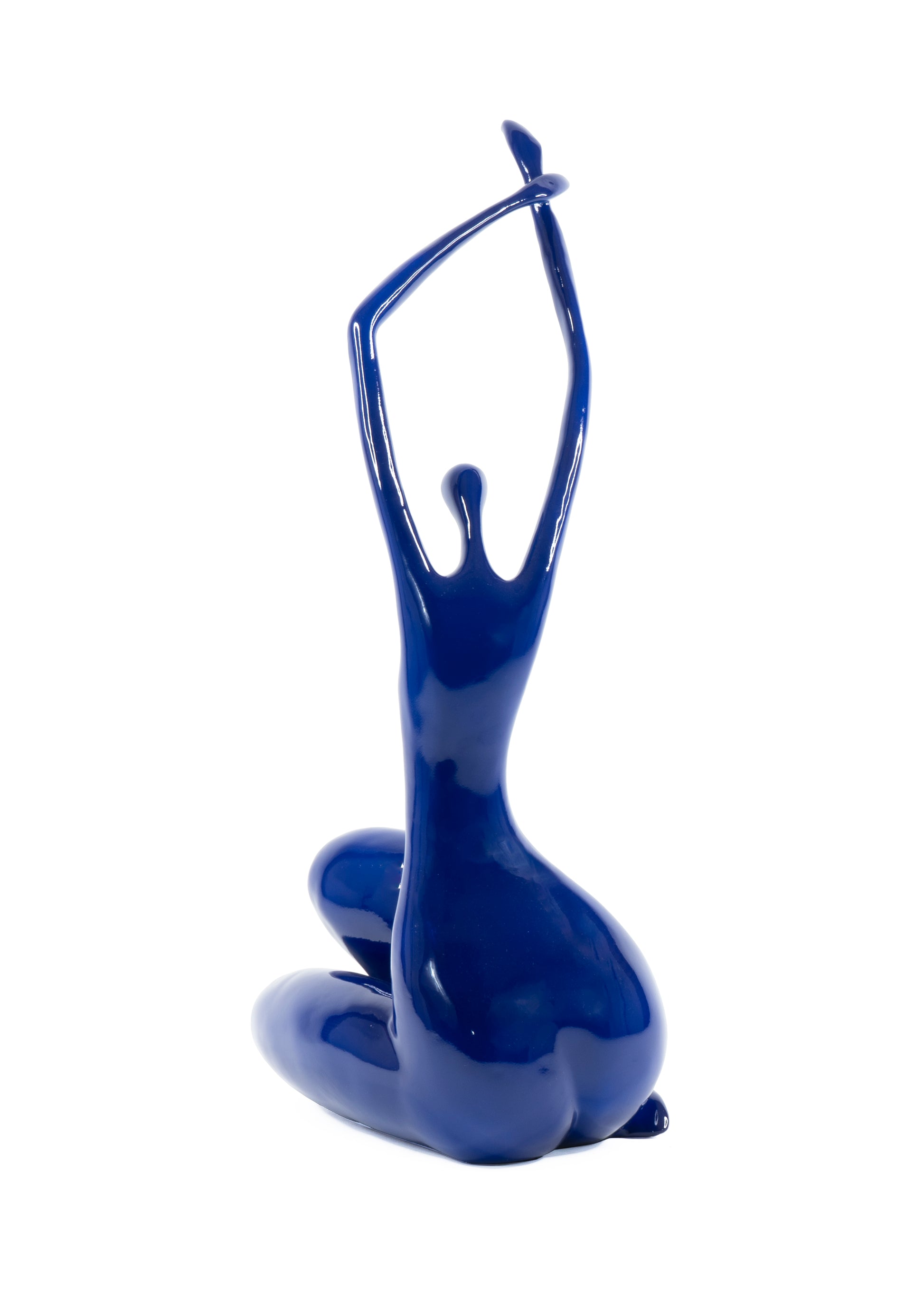 Sitting Hands Up Woman Sculpture - Expo Home Decor