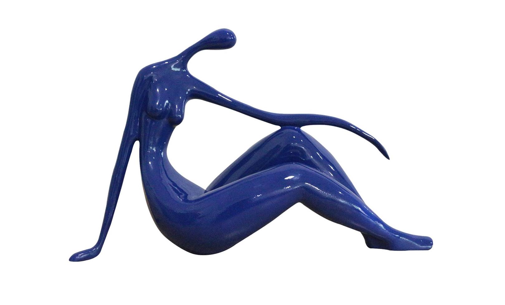 Relaxed Sitting Back Woman Sculpture - Expo Home Decor