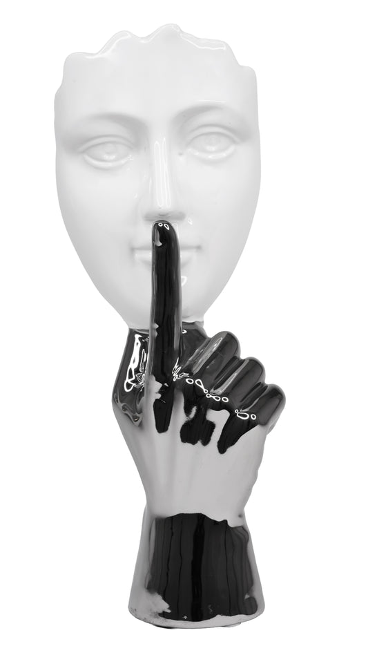 Silent Abstract Face Sculpture