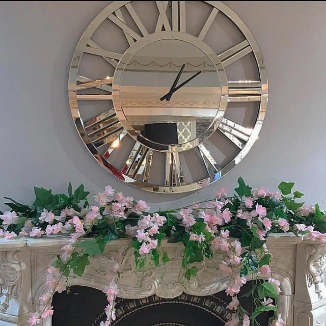 Glass Mirror Wall Clock - Expo Home Decor