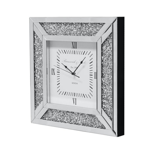 Diamond Mirror Square Wall Clock - Expo Home Decor