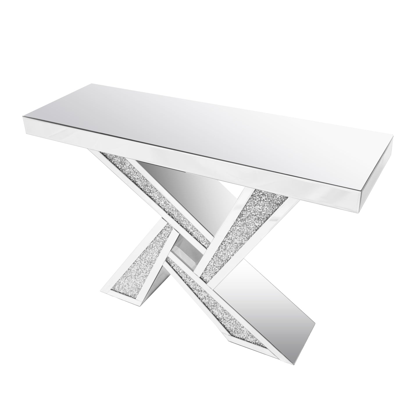Crushed Diamond Mirror Console Table - Expo Home Decor