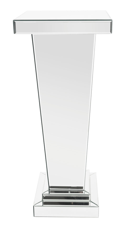 Glass Mirror Pedestal Table 36" - Expo Home Decor