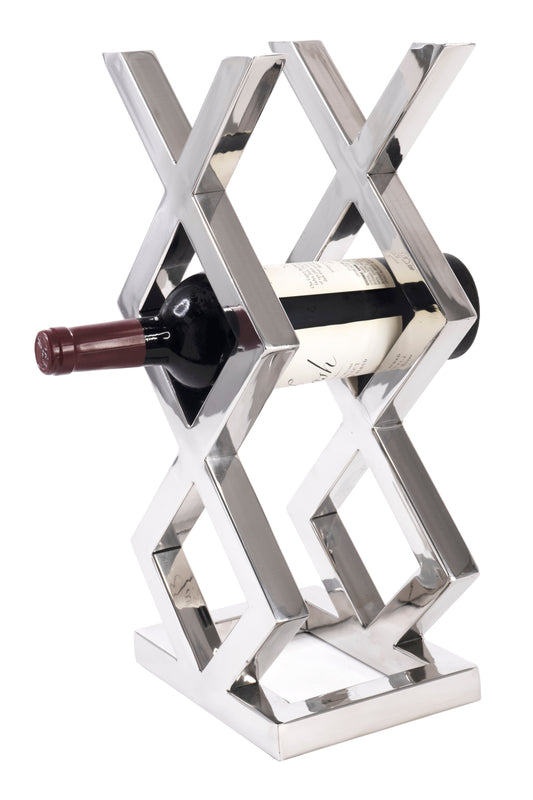 3 Bottle Stainless Steel Wine Rack - Expo Home Decor