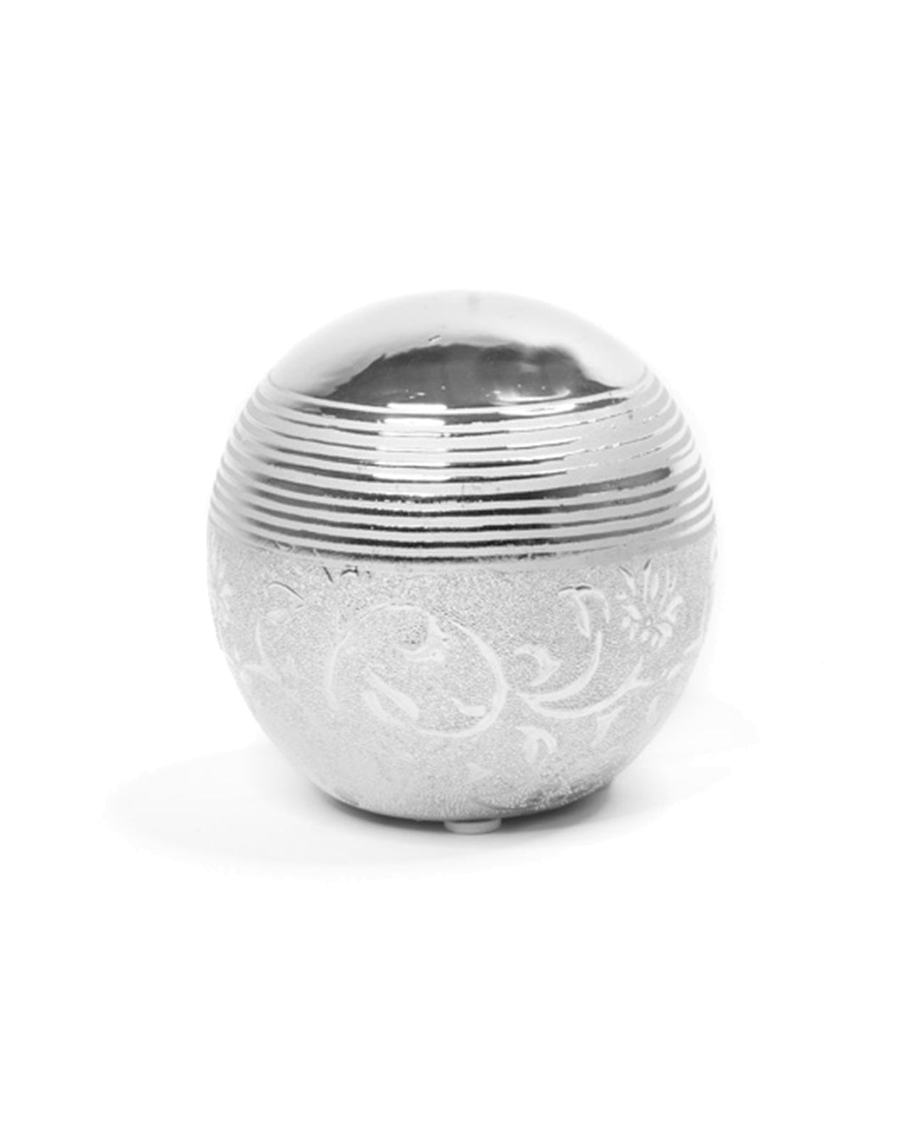 Silver Ceramic Decorative Orb - Expo Home Decor