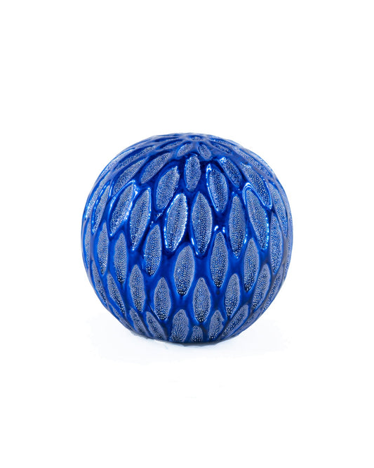 Blue Ceramic Decorative Orb - Expo Home Decor