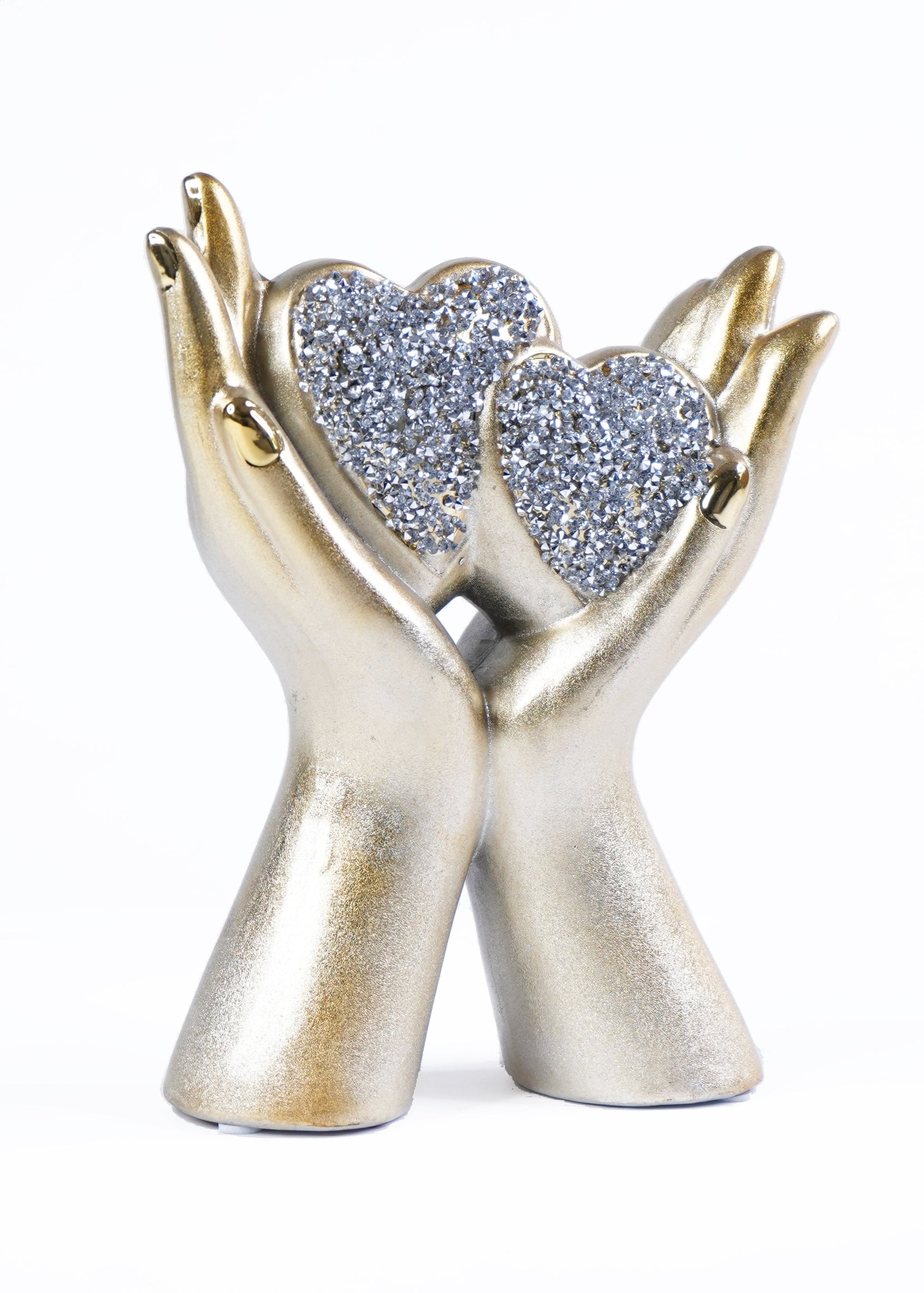 Hands Holding Diamond Hearts Decor - Expo Home Decor
