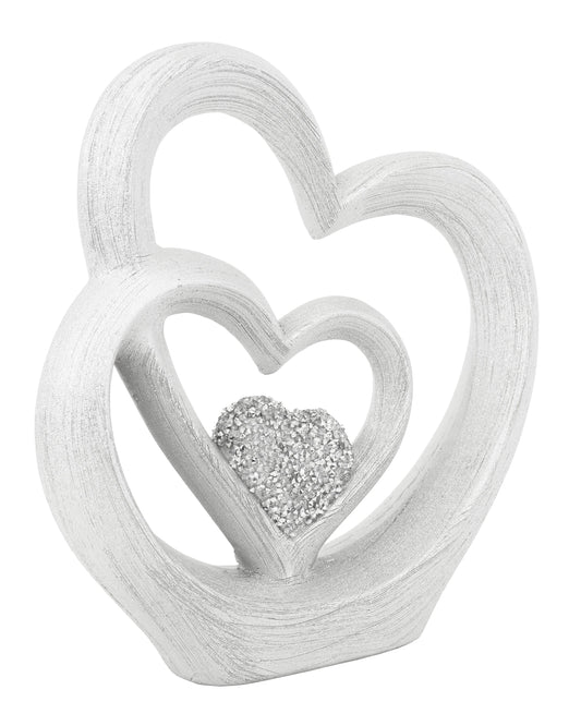 Double Heart Tabletop Sculpture - Expo Home Decor
