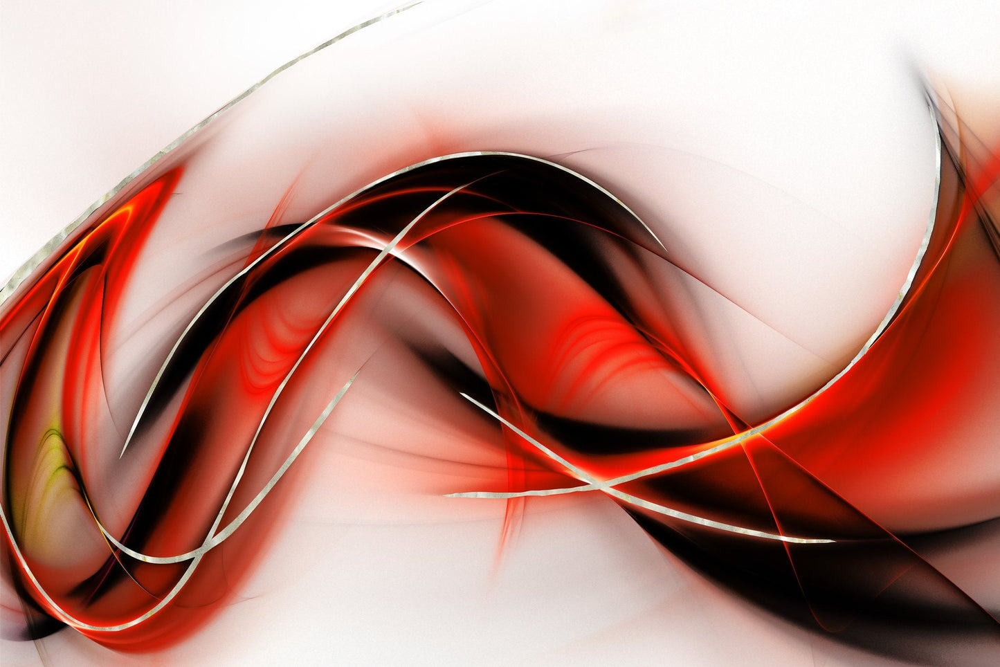 Abstract Red Glass Wall Art 60"x36" - Expo Home Decor