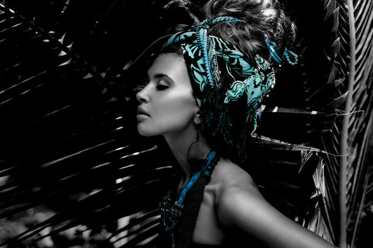 Women w/ Crystals Glass Wall Art 60"x36" - Expo Home Decor