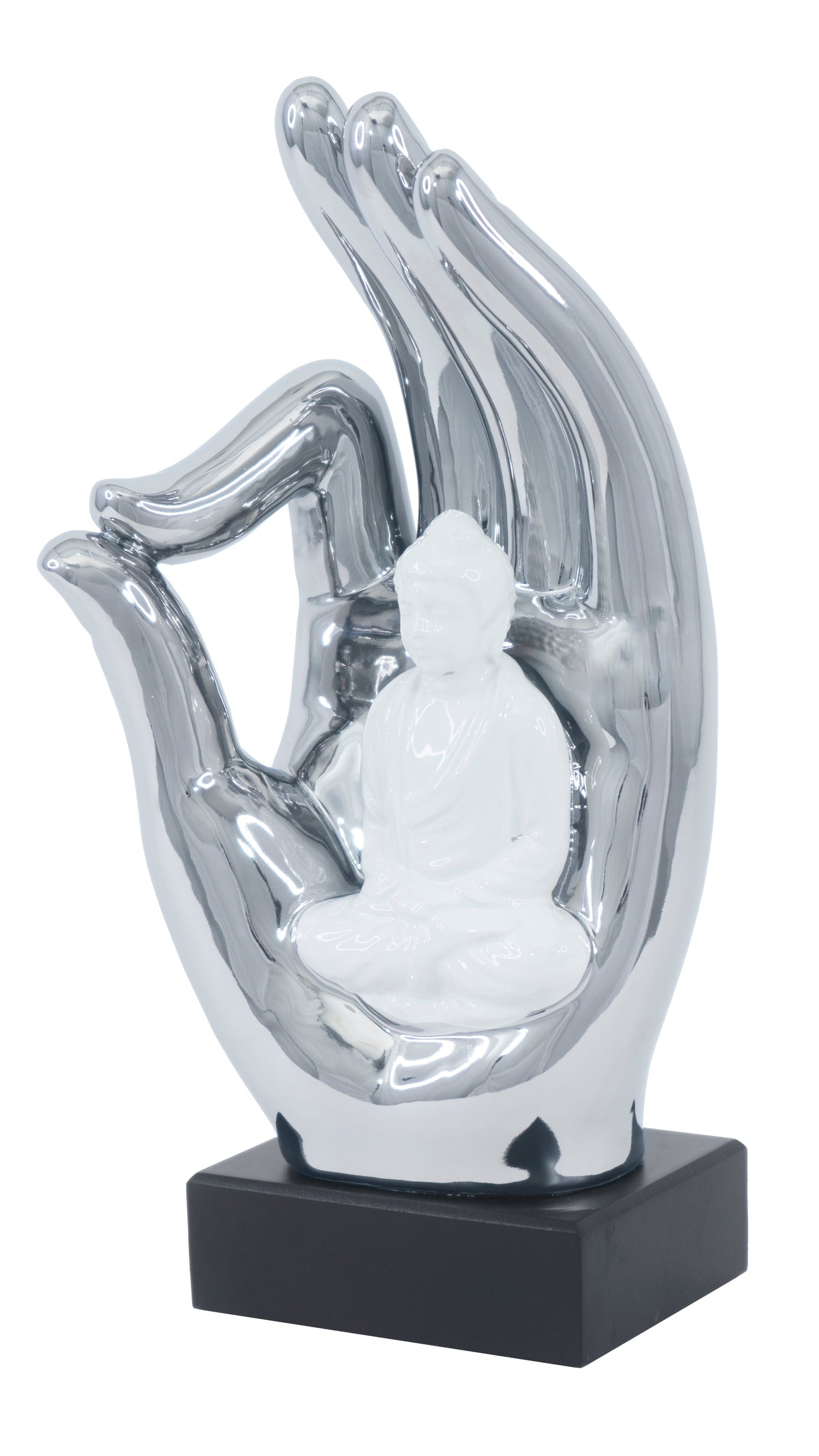 Buddha in Hand Tabletop Sculpture - Expo Home Decor